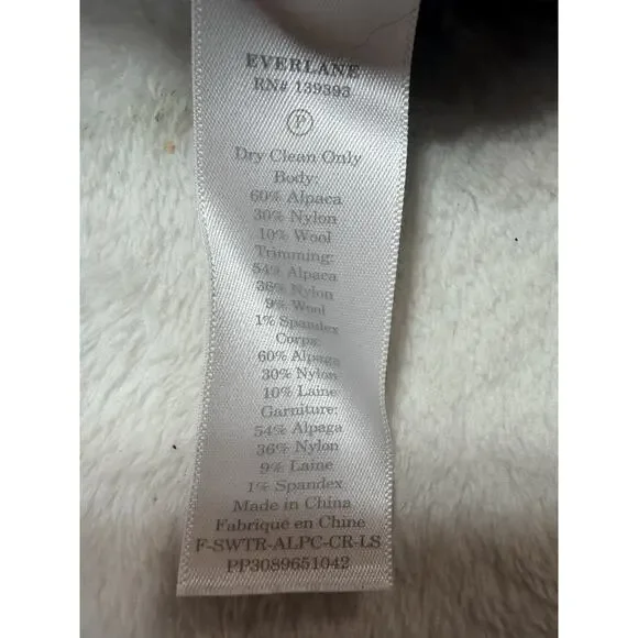 Everlane Grey Alpaca Wool Blend Sweater Medium M New Luxury Minimalist Knit - Picture 5 of 10